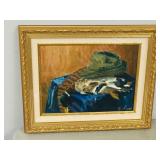 framed orig/ panel- signed  16" x 19.5"