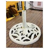 cast metal patio umbrella stand-