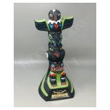 Totem Pole decantor  12.5" tall
