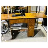 Singer cabinet model sewing machine