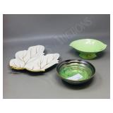 3 pcs Carlton Ware - 1 Vert Royale