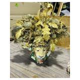 Fitz & Floyd flower vase & flowers