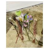 various artificial flowers