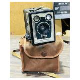 Brownie  "  D "  Six - 20 box camera & case