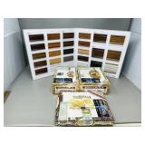 collection of cigar boxes & wood trim sample