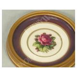 framed petit point- floral   8" wide