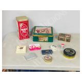 assorted collectable biscuit/ candy tins