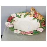 Fitz & Floyd - Fruit bowl  16"  Tiger theme