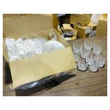 box of misc drinking glasses