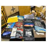box of misc books