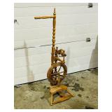 50" tall upright spinning wheel - as is -