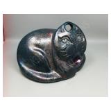 Raku cat figure - signed