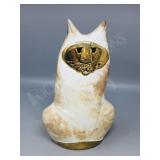 Raku cat figure