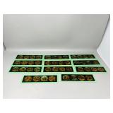 11 Painted antique glass slides