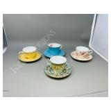 4 Aynsley cups & saucers