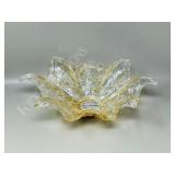 Italian crystal bowl - 13 x 9