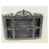 black wall mount ornament shelf - 19" tall x 25"