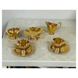 7pcs Royal Winton, Grimwades - gold tone