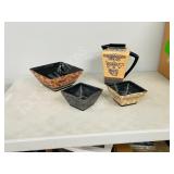 vintage Laurel Burch - Bella Casa pitcher & bowls