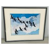 framed print "Flight" Norman Knott 1983