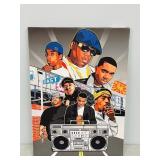 print on canvas - Hip Hop band - 19.5" x 27.5"