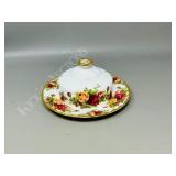 Royal Albert "Old Country Roses" butter dish