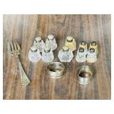 collection of button salt & peppers & steriling