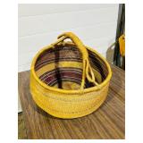 Hand woven basket