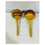 2 hand made rattles - Puerto Rico