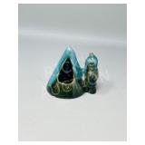 Blue Mountain pottery Teepee w/ person