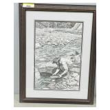 framed LTD print 268/295 Bernie Brown