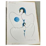 unframed original native art by L. Nielsen