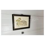 Edmonton Law Court LTD color etching