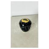 lidded glass Cross Crock creamed honey jar