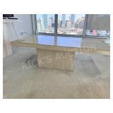 Italian travertine stone coffee table