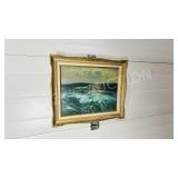Original oceanscape on canvas - signed