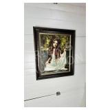 Sitting girl original on canvas by Lorenez