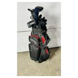 set of Callaway golf clubs & bag