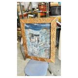 Original oil in hand crafted copper frame