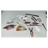 lot of vintage fancy hair clips & hair combs