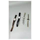 4 ladies quartz wrist watches