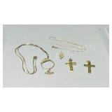 2 - 10k gold necklaces & pendants