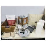 wicker basket w/ households