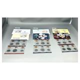 3 - U.S mint uncirculated coin set - 1988 - 1990