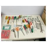 various hand tools (mostly screwdrivers)