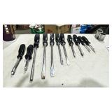 11 pcs Snap On screw drivers & hand sockets