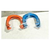 4 - steel horse shoes