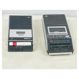2 vintage cassette players - Sony & Hitachi