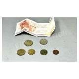 small lot  Euro coins & Greek bank note