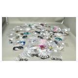 collection of costume jewellry , mostly earrings